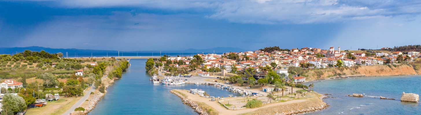 Village of Nea Potidea in Halkidiki