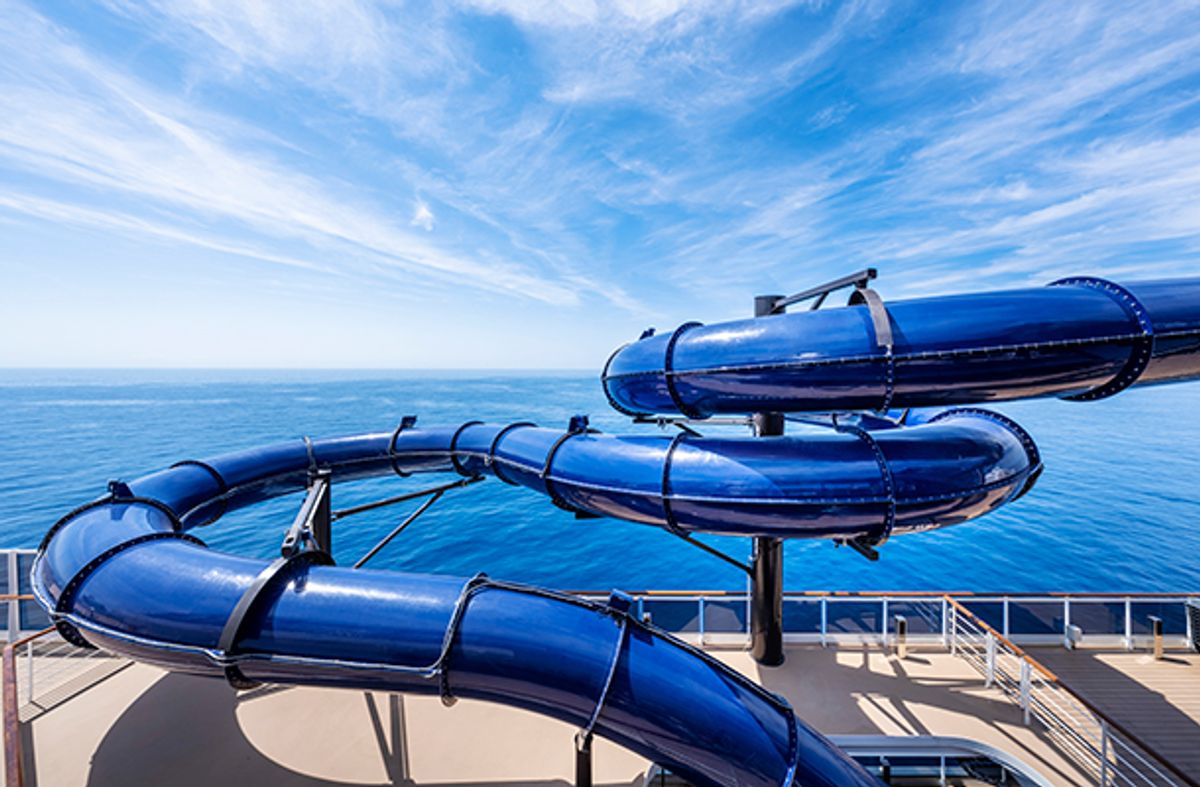 Waterslide on board MSC Seashore, courtesy of MSC Cruises