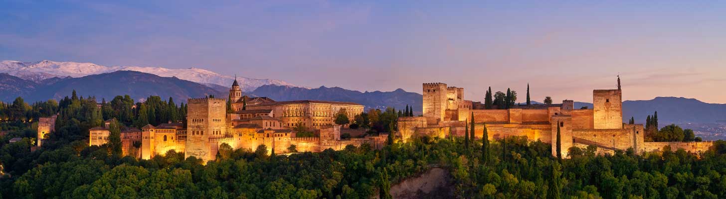 View of Alhambra in Granada, Andalusia, Spain