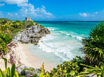 White sands & turquoise seas in Mexico