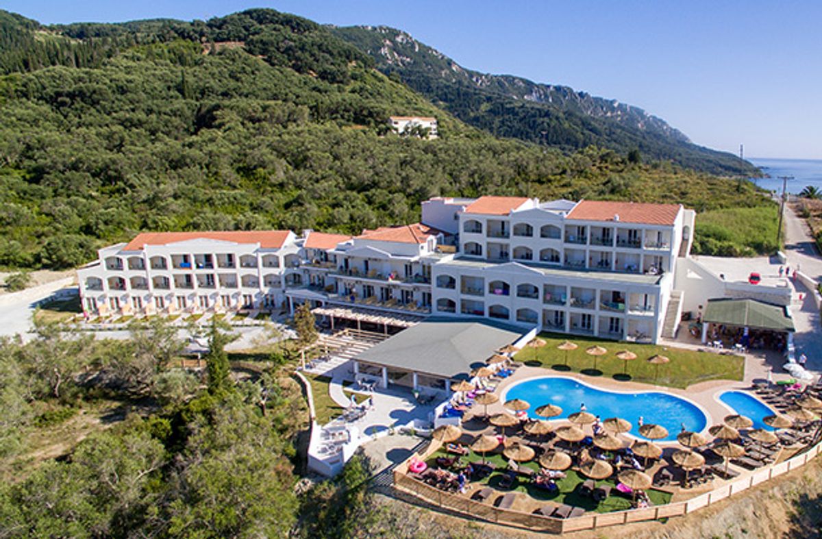 St. George Palace Corfu, aerial view