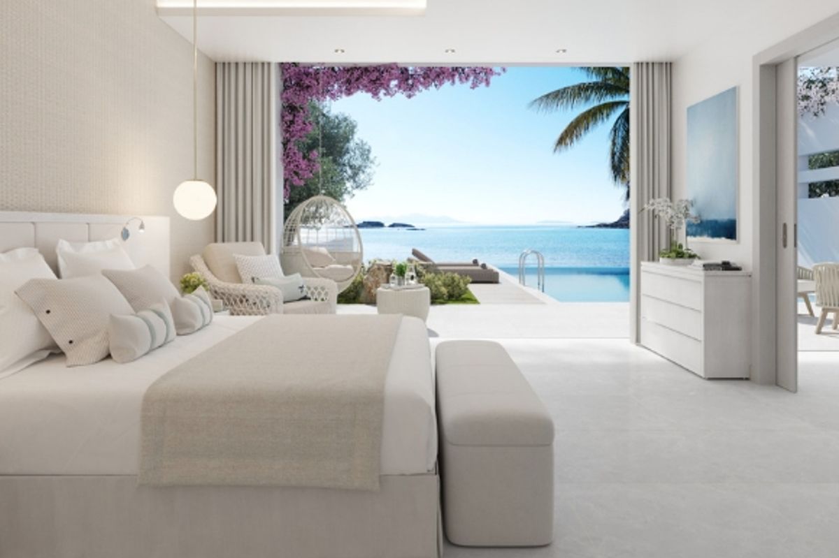Deluxe one bedroom bungalow suite with a private pool at the beautiful Ikos resorts