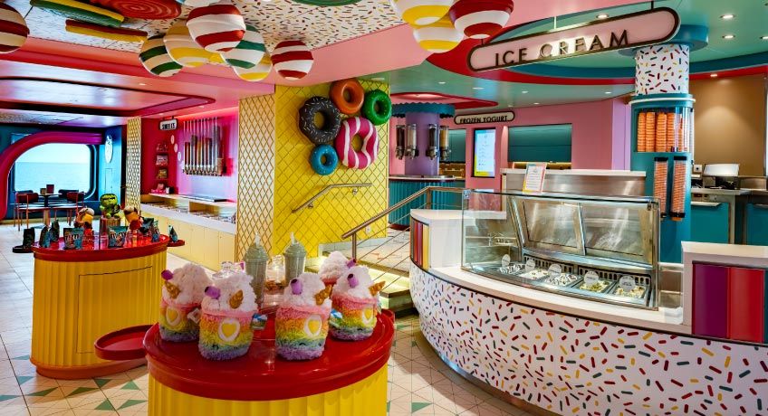 Sweets & ice cream on board the MSC World Europa