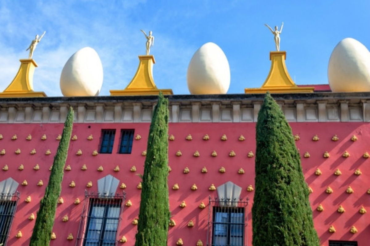 The beautiful architecture of the Dali Museum in Spain full of wonderful masterpieces.