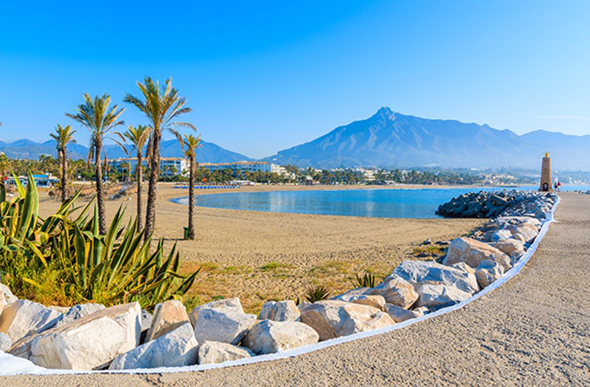 Beach in Marbella Costa del Sol Spain