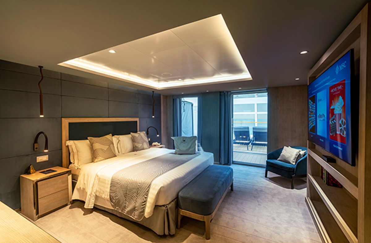 Suite aboard MSC Europa, courtesy of MSC Cruises