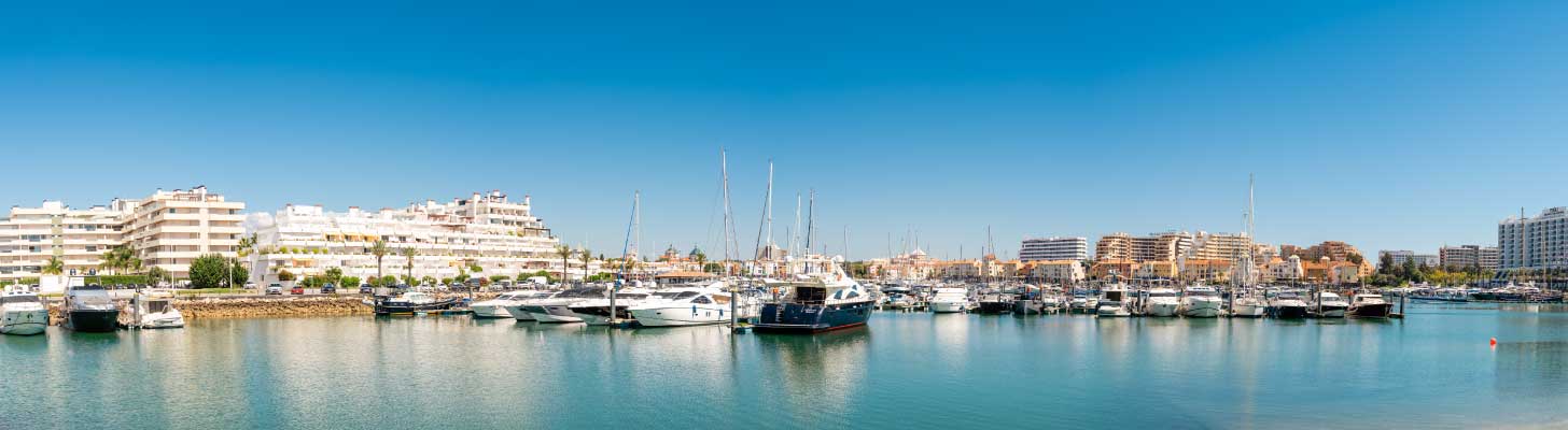 View of the harbour at Vilamoura in the Algarve