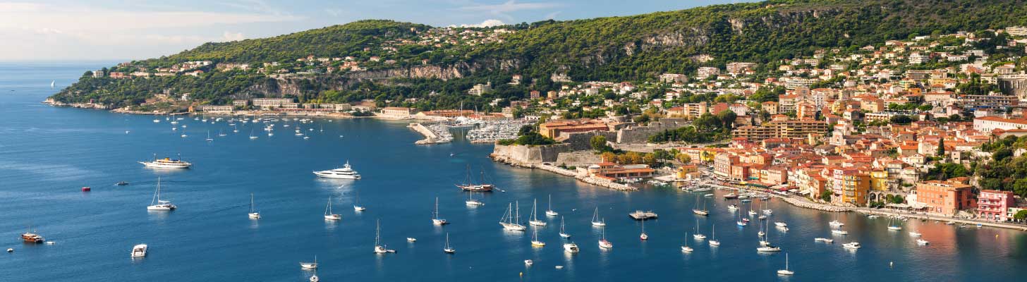 Aerial view of the Cap de Nice in France