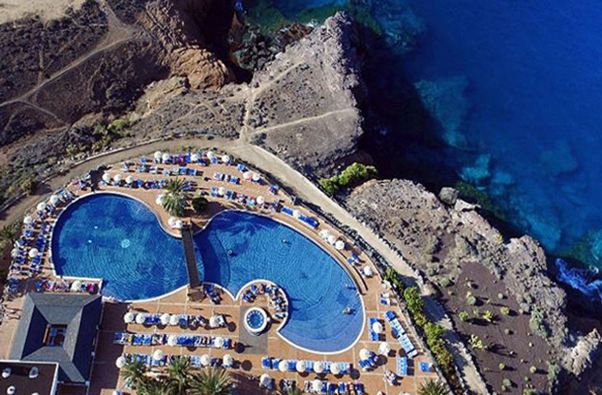 Arial view of Sunlight Bahia Principe Hotel, Tenerife.