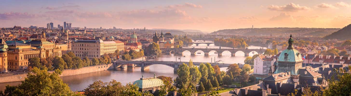 Panoramic view of Prague, Czech Republic