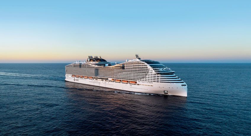 MSC World Europa at sea