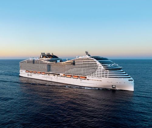 MSC World Europa at Sea