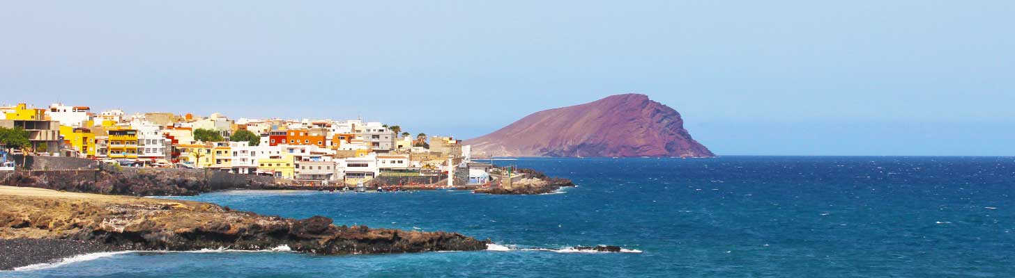 View along the coast to San Miguel de Abona in Tenerife