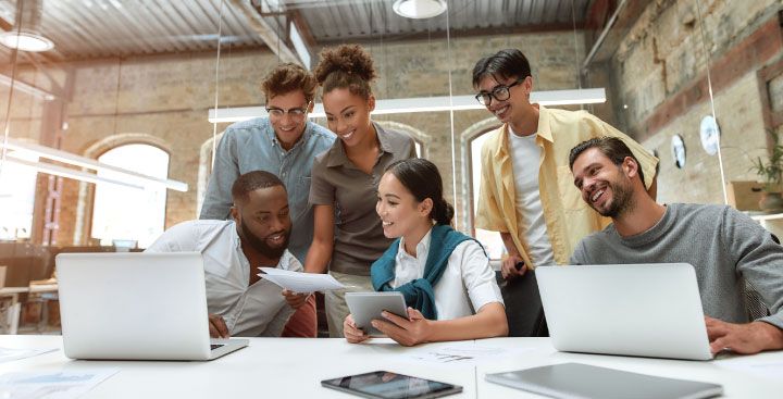 Group of people at work