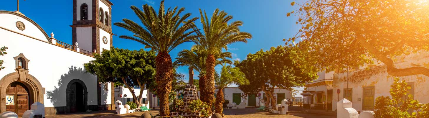 Central square in Arrecife in Lanzarote