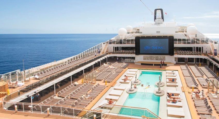 Pool on the MSC Meraviglia