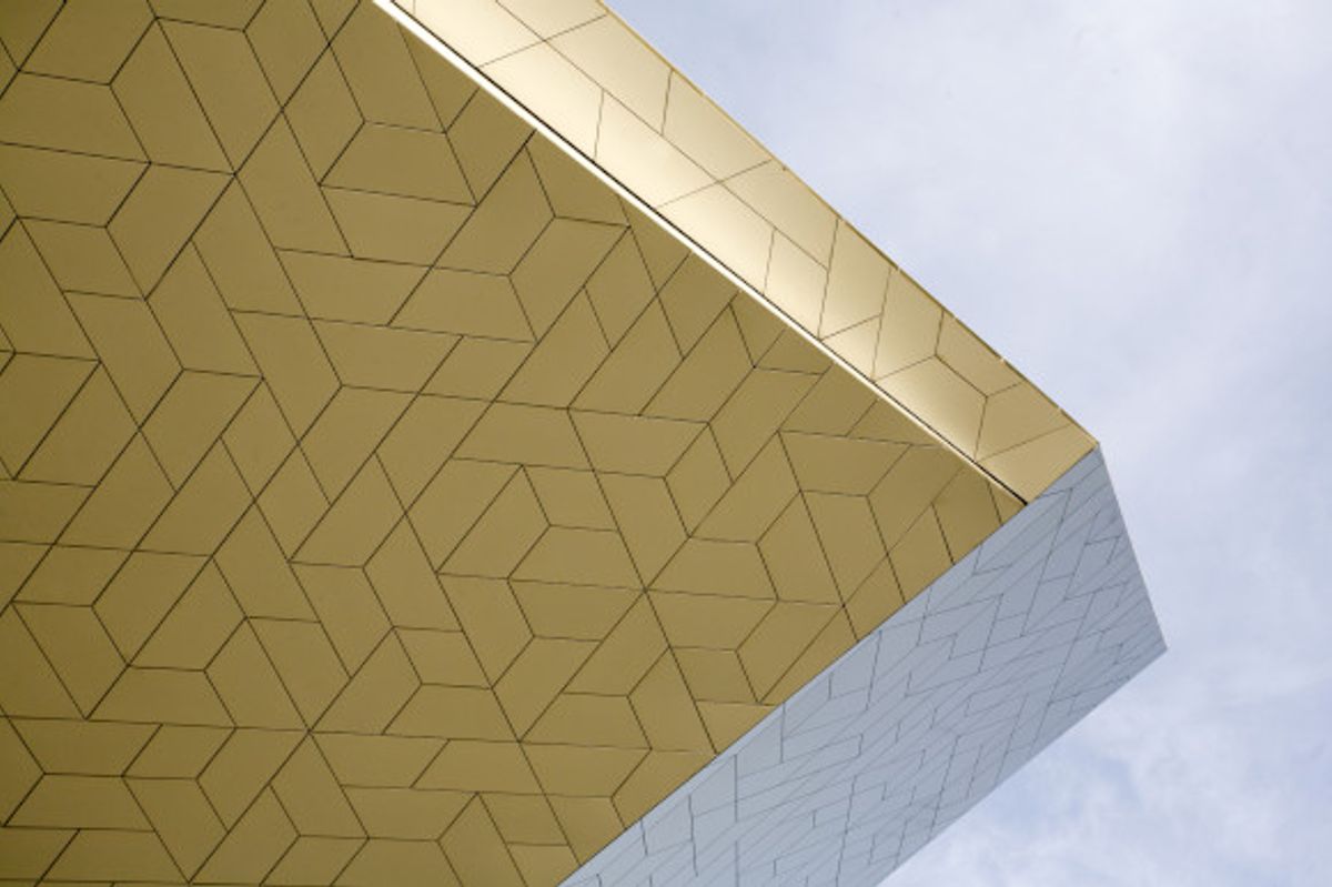 The outside structure of the Grand Eye Film Institute Amsterdam 
