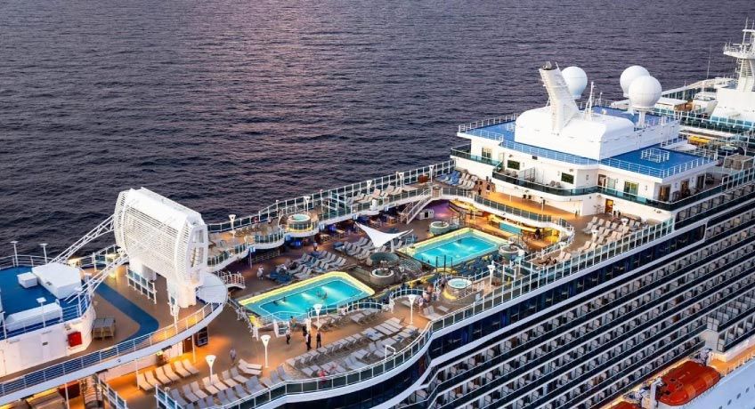 Top deck of the Sky Princess