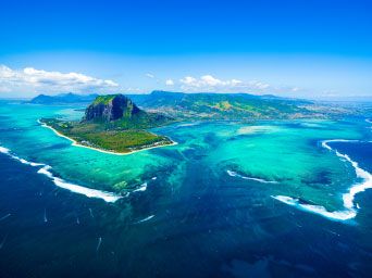 Panoramic view of Mauritius
