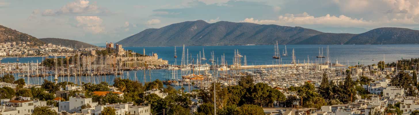 Yachts in Bodrum harbour
