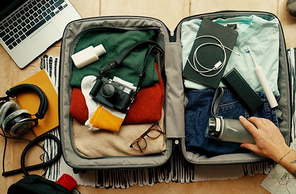 Packing a suitcase for your holiday