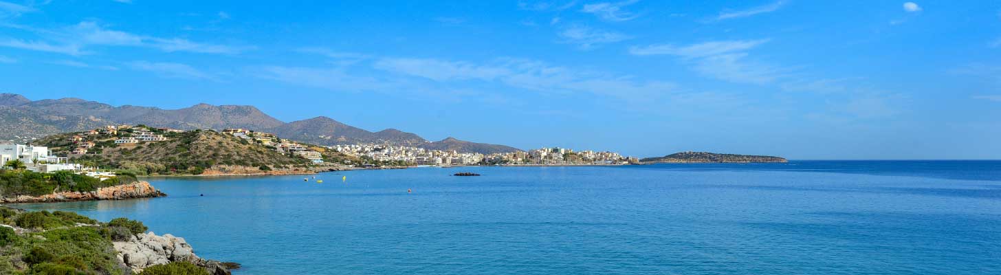 Views along the coast of Ammoudara in Crete