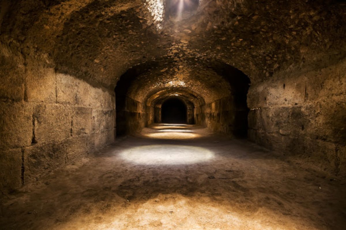 The gloomy temples of Hypogeum in Malta and its ancient walls