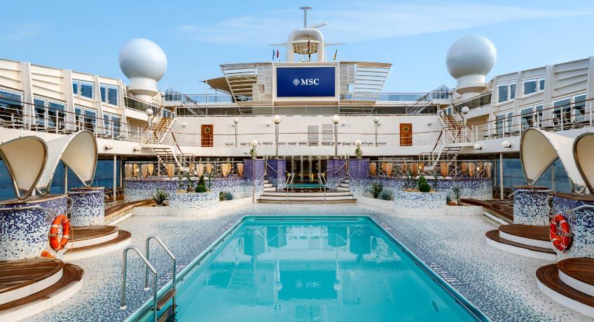 Pool on the MSC Poesia