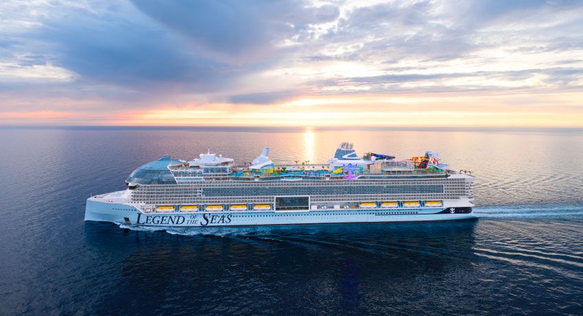 Legend of the Seas sailing at sea