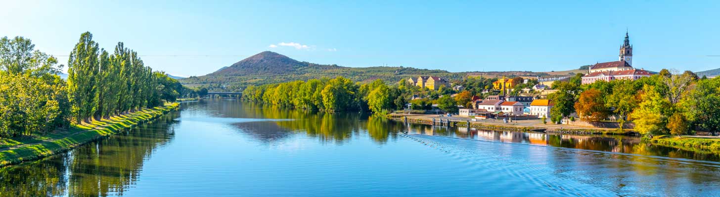 View of the Labe River in the Czech Republic
