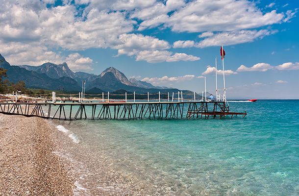 Pier over the sea in Turkey