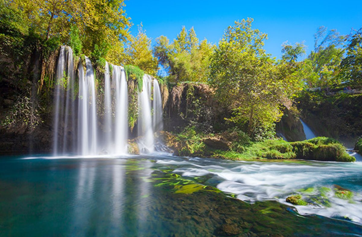 Duden waterfalls in Antalya Turkey