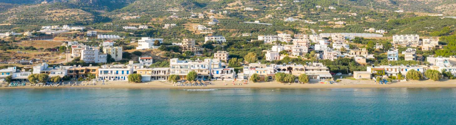 Waterfront view of Analipsi in Crete