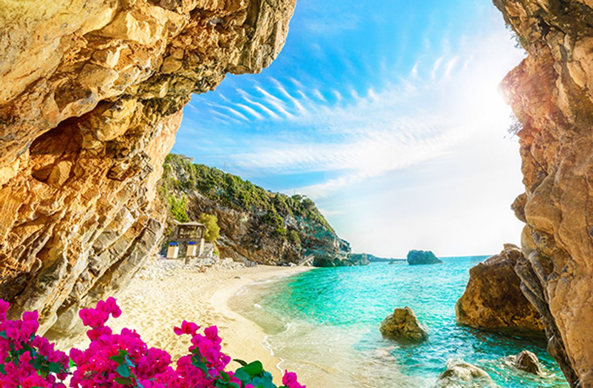 Beach in Corfu Greece