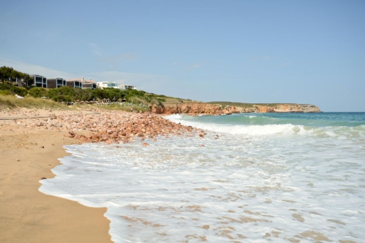 The Blue Flag sands of Praia do Martinhal, close to Sagres in Portugal's Algarve