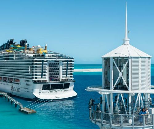 MSC World America at sea