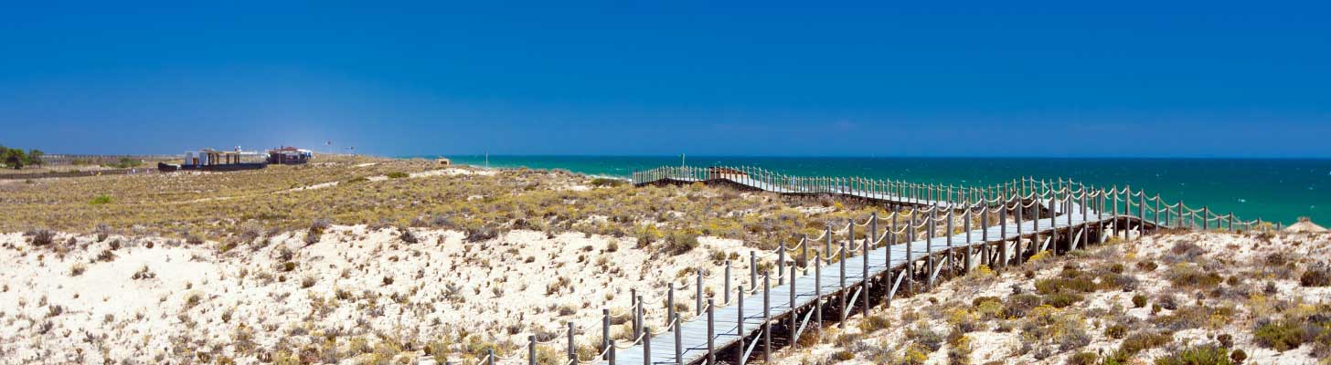 Walkway to Quinta do Lago in Portugal
