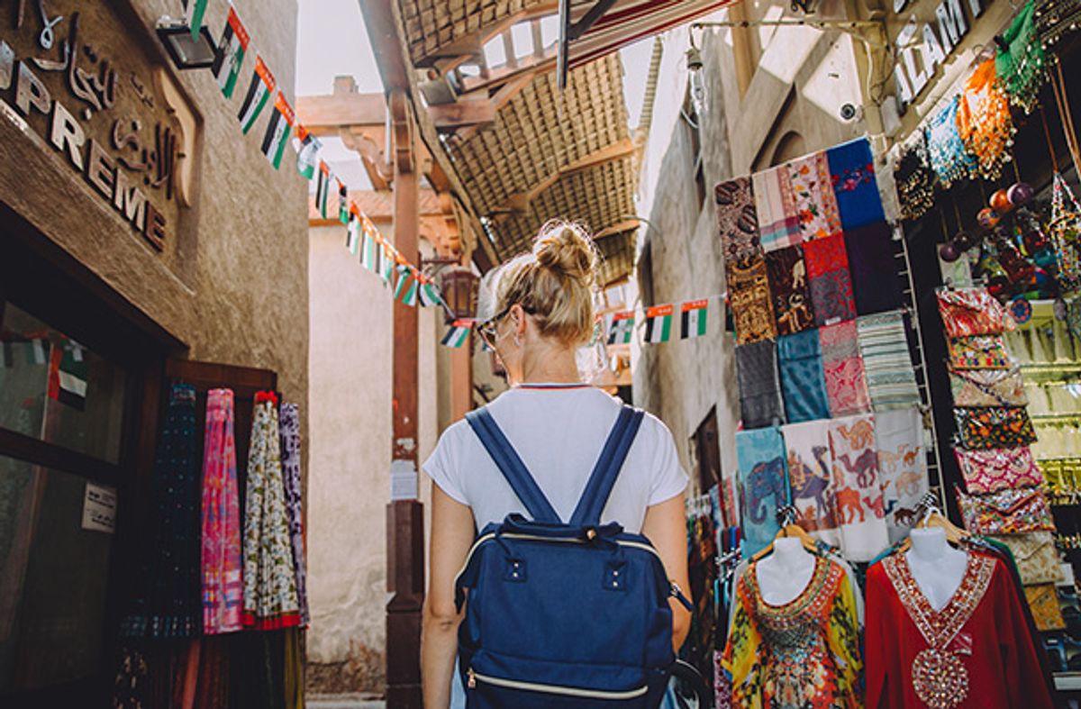 Woman in Dubai market