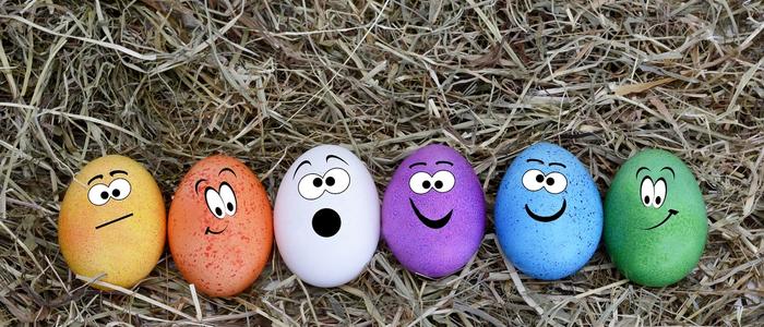 Smiling Easter Eggs