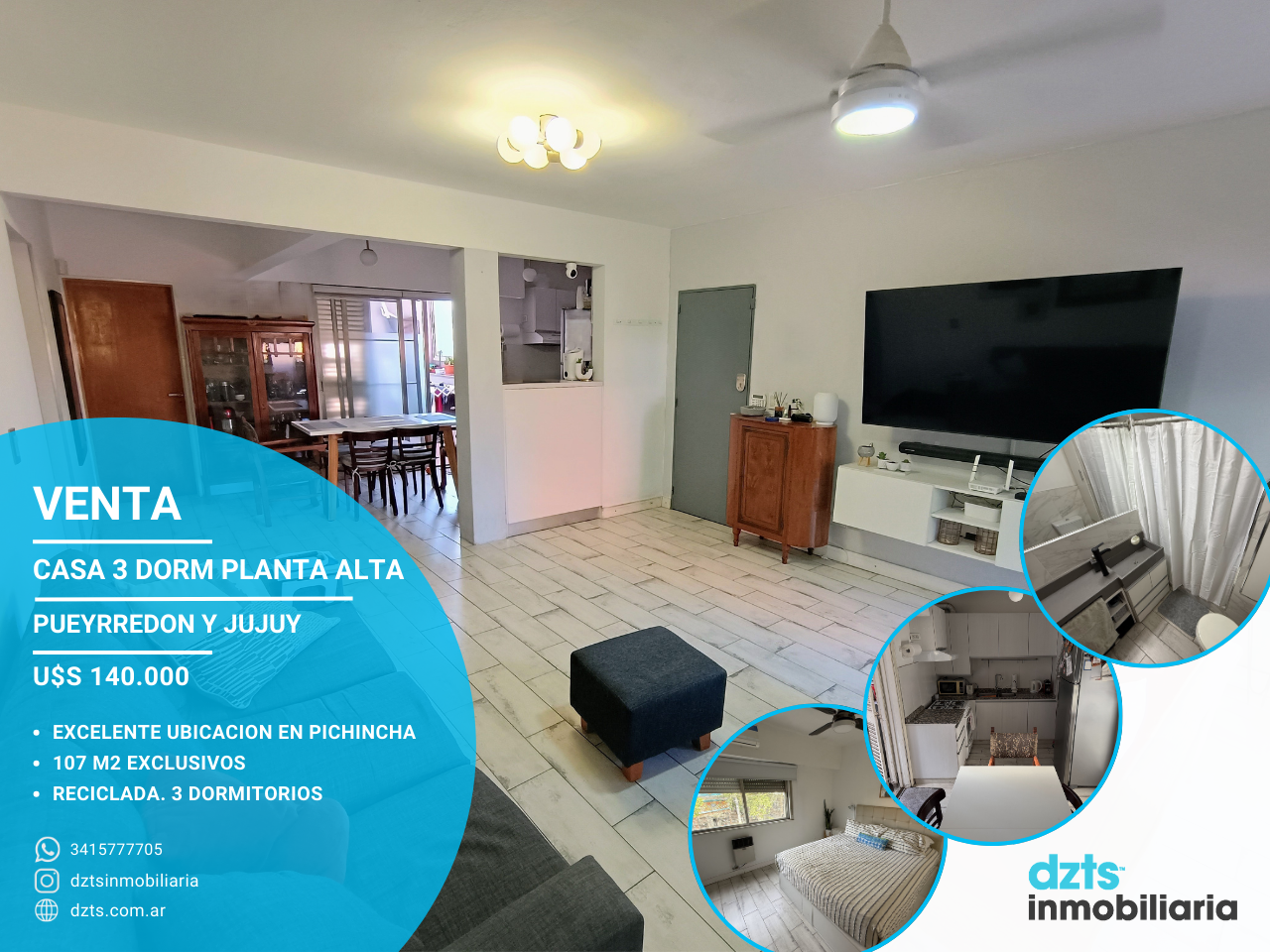 CASA 3 DORMITORIOS PLANTA ALTA - Imagen 17