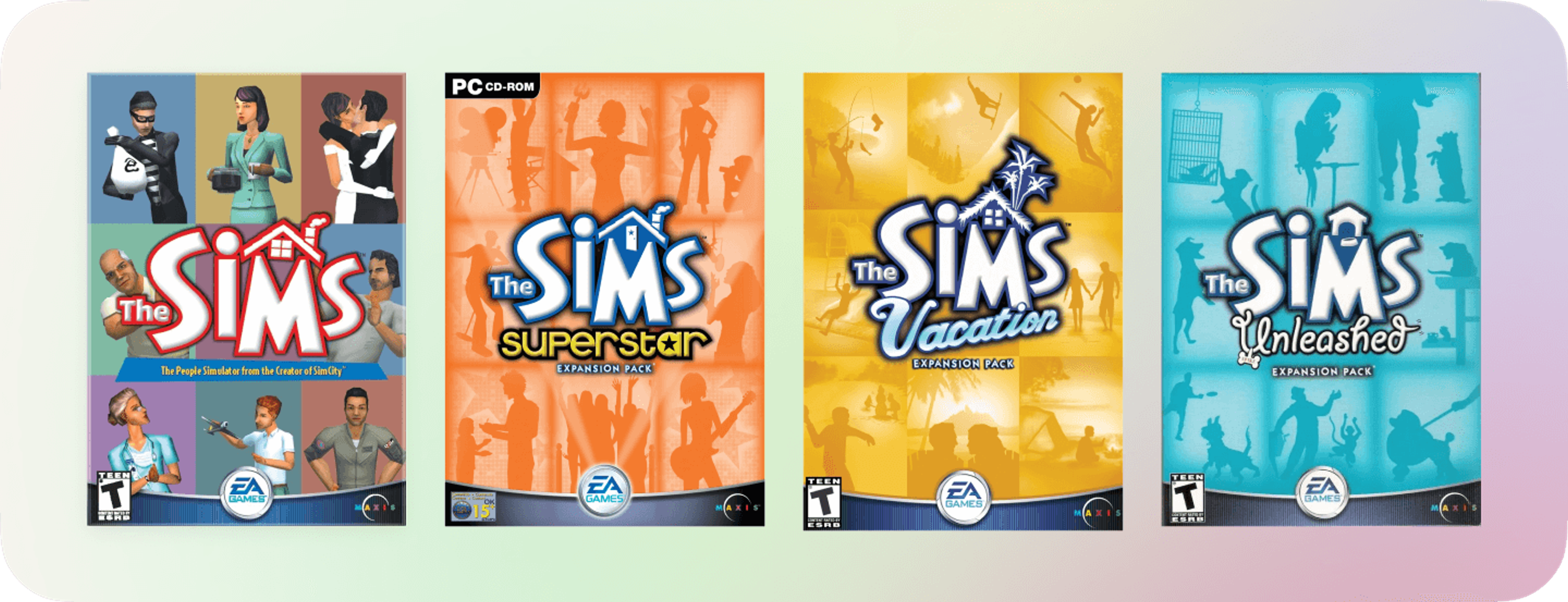 "The Sims" extension packs