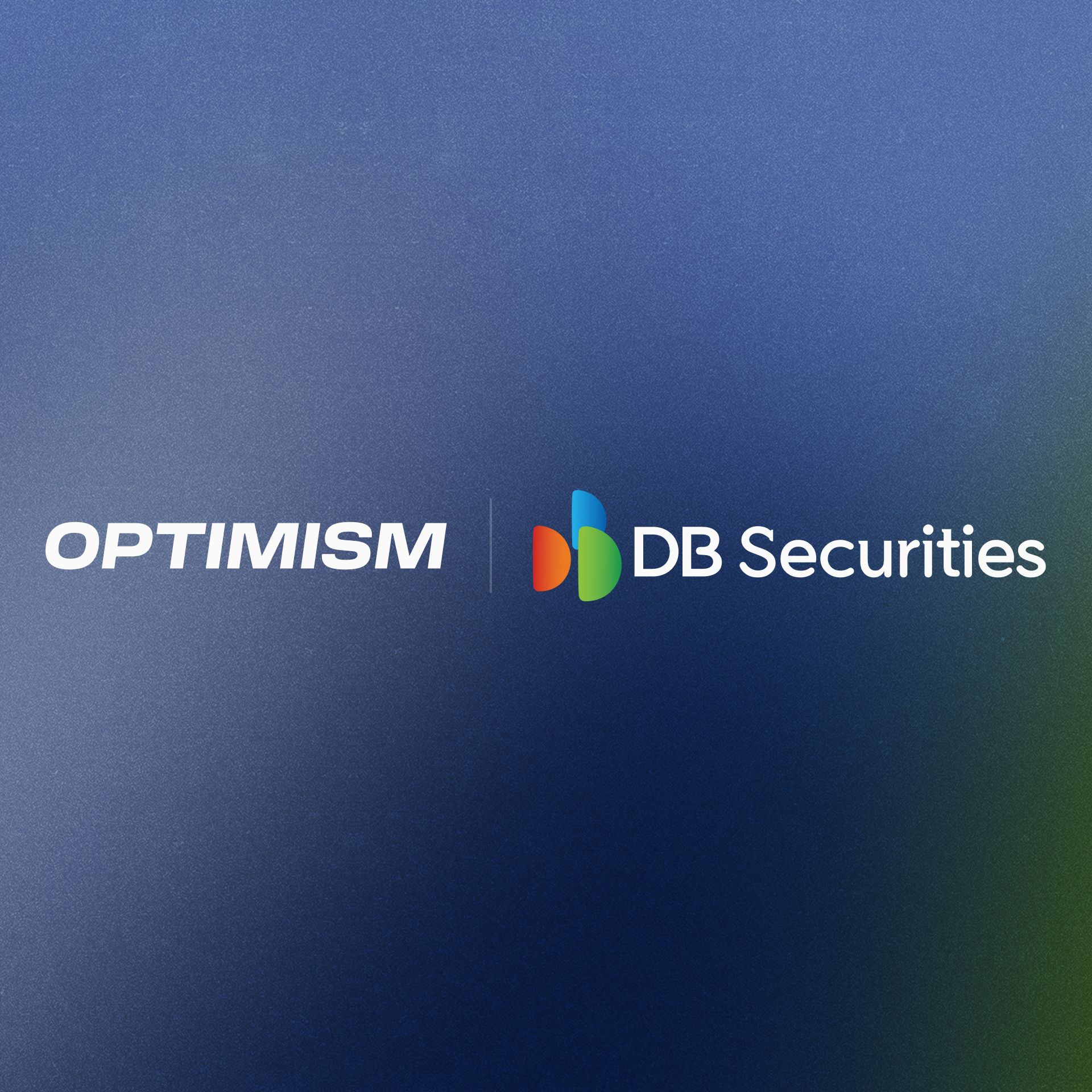 Optimism and DB Securities logos