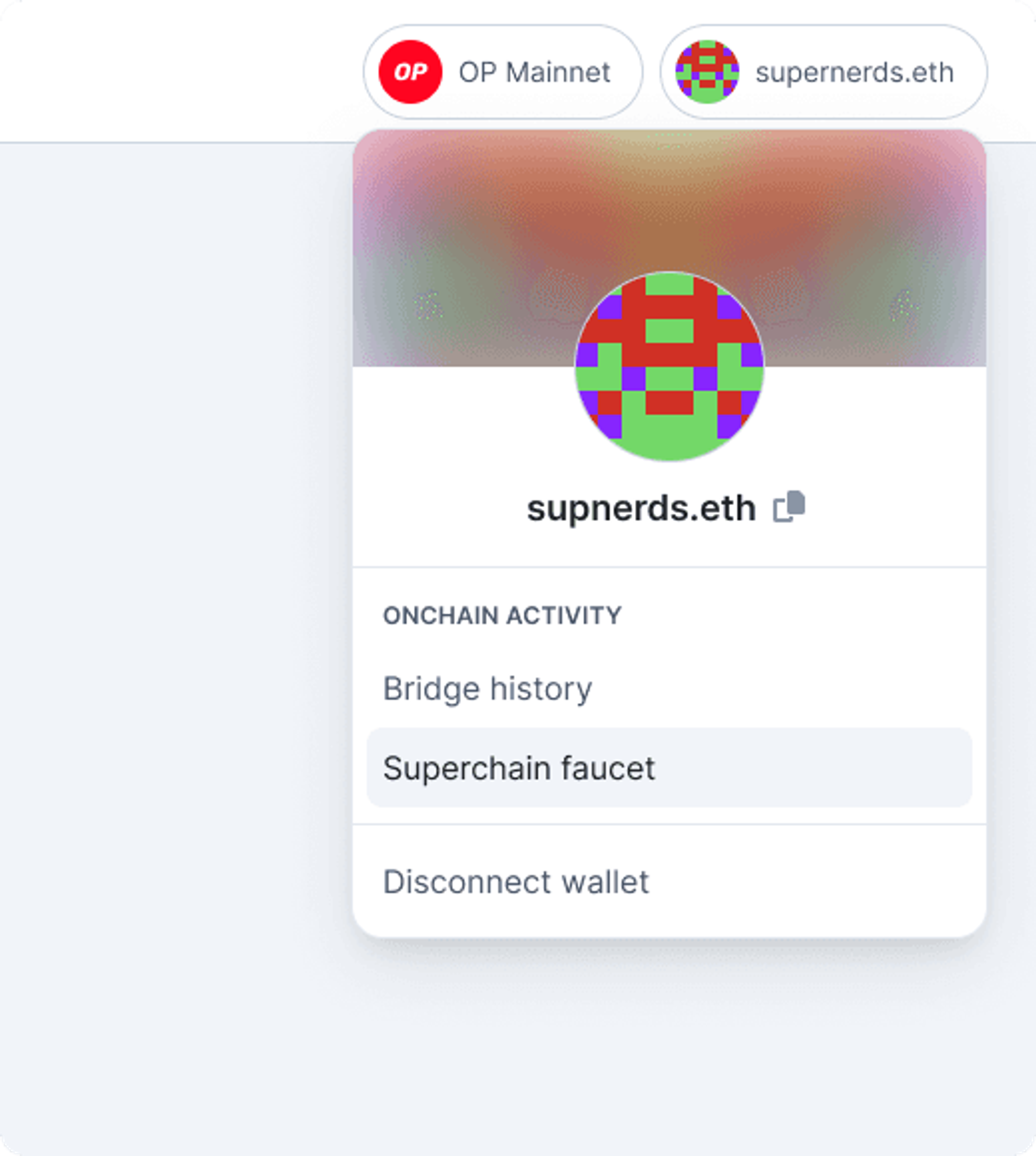 Using onchain reputation data for testnet funds with the Sup