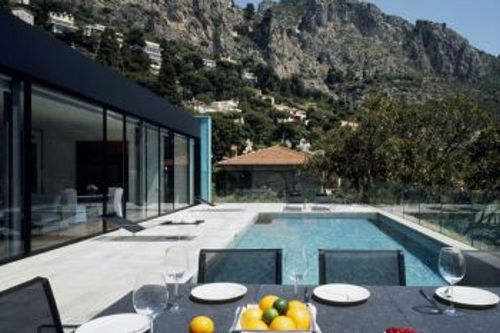 A fabulous modern property with sea views in Eze, close to Monaco.