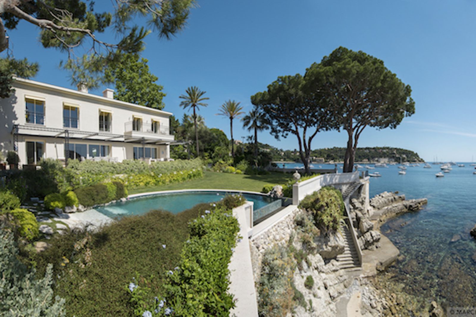 A five star location and a five star ultra luxury villa located on the water front in Saint Jean Cap Ferrat