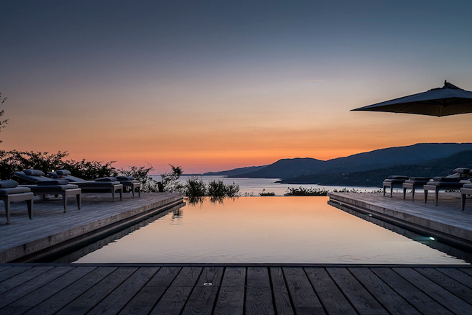 Ultra luxury villa located in Propriano, South Corsica with wonderful views over the port