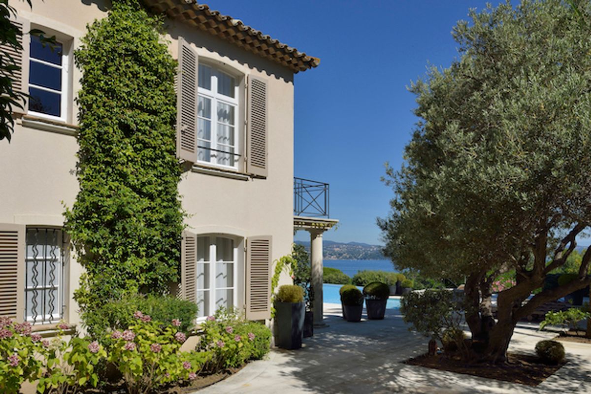 Wonderful views from a wonderful villa in Les Parcs de Saint Tropez