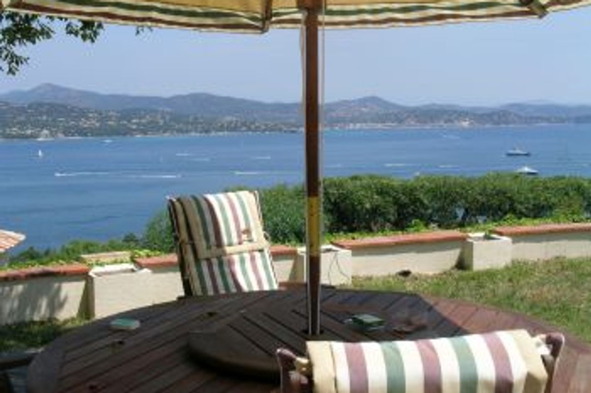 Stunning views from the top of a private domain in St Tropez