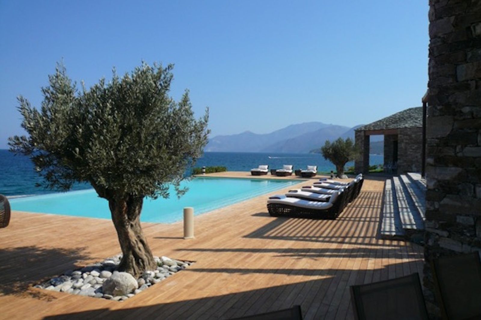 Sublime stone water front villa in Saint Florent, North Corsica