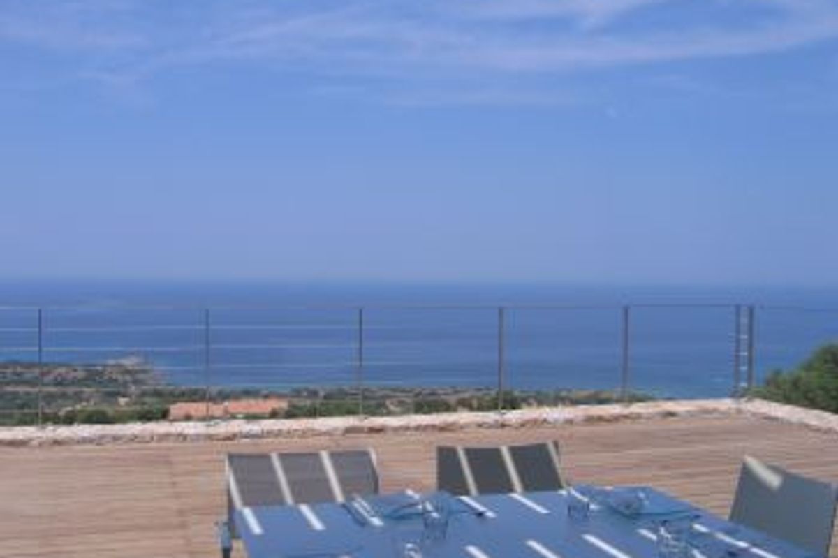 Newly built villa with Corsican stone close to Corbara, North Corsica